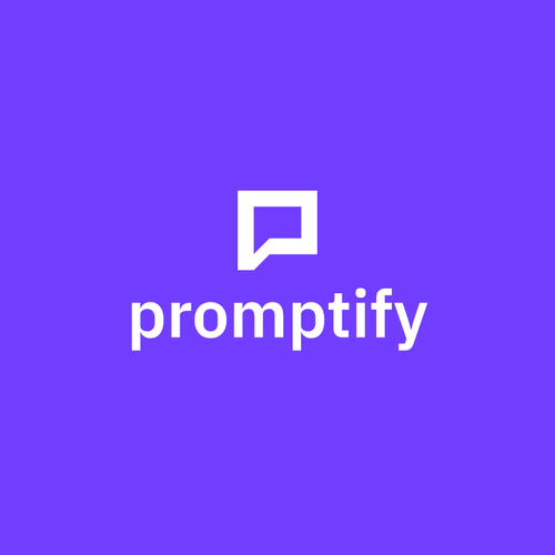 Modern, Simple and Sleek Logo for Promptify.com Design by GIRMEN