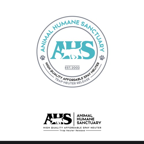 99NONPROFITS: Classy Logo For High Quality Low-Cost Spay Neuter Clinic & Animal Welfare Organization Design by B"n"W