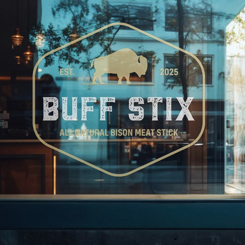 Buff Stix...Lean, Delicious, Buffalo Strong. Design by Studio 135+