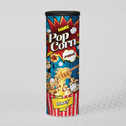 Premium Quality Popped Pop Corn Packaging Design réalisé par Dimario Moretti