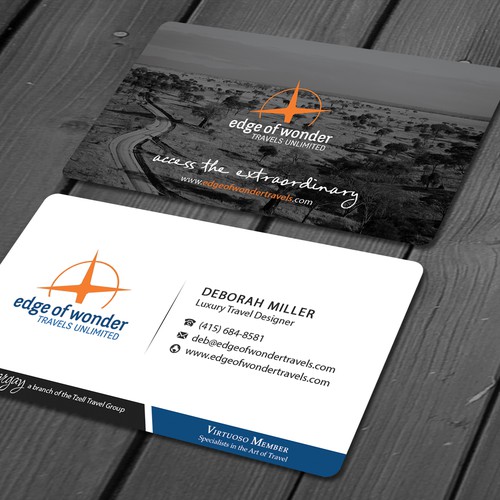 Create a card that exudes the awesomeness of luxury adventure travel Design by deviserpark
