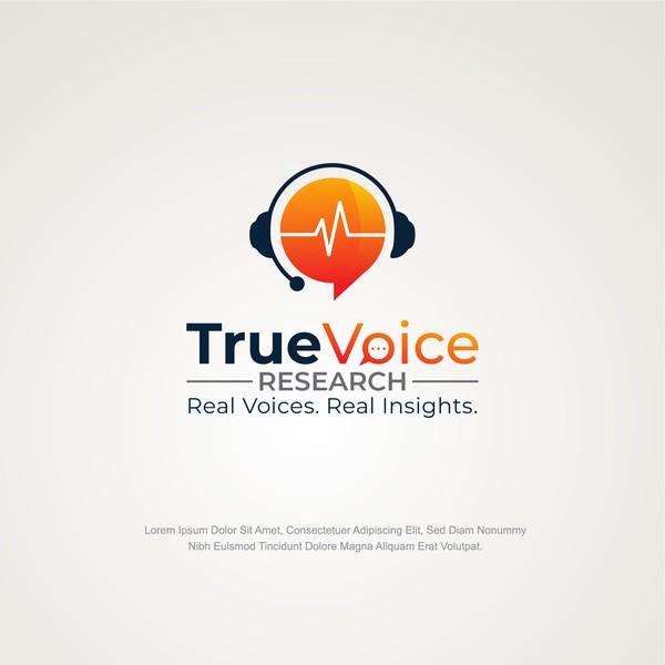 TrueVoice Research Logo Design