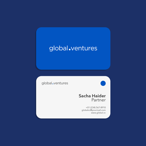 Design a business card for a start-up investor Design by [L]-Design™