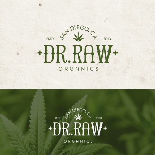 'Dr.Raw' - Organic Cannabis Products Logo Design by tachimaR