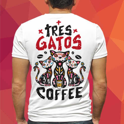 TRES GATOS COFFEE LOGO Design by vupeyadu ♥