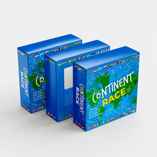 Continent Race - Kids Game -  Learn about the World! Design réalisé par Kate Design ❤️