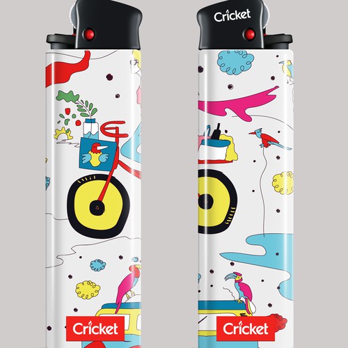 Create illustrations for a limited collection of Cricket Lighters (Multiple Winners) Design by Nicolás Duque