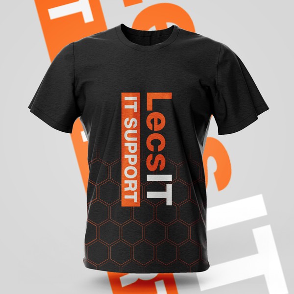 bold Tech Company T-Shirt Design