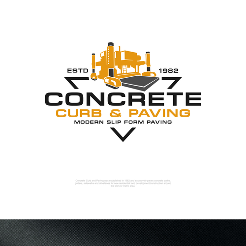 Concrete Curb and Paving- Modern Slipform Paving Subcontractor Design by D'graphic Studio