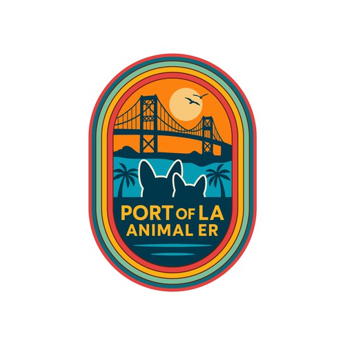 Abstract surf/skate branding for new Animal Emergency Hospital in the Port of LA Design by Nan_dhito ⚡
