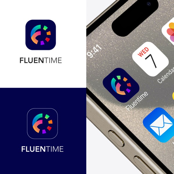 Apps Logo Design Fluentime