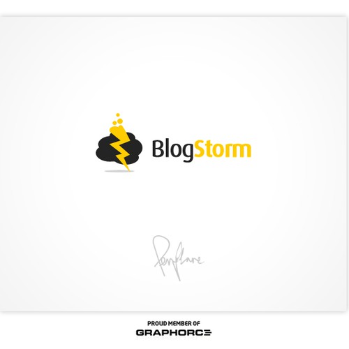 Logo for one of the UK's largest blogs Design by penflare
