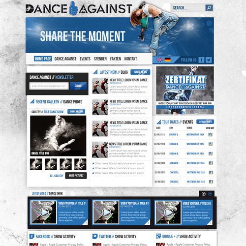 Web page design contest entry by eskimoweb