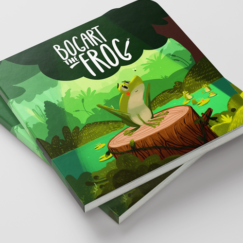 Designs | Children's Picture Book Cover for Bogart the Frog ...