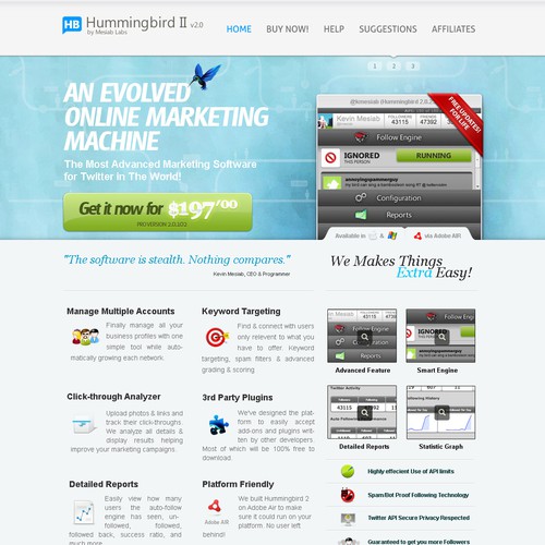 Web 2.0 Lander Page! Design von Aditomo