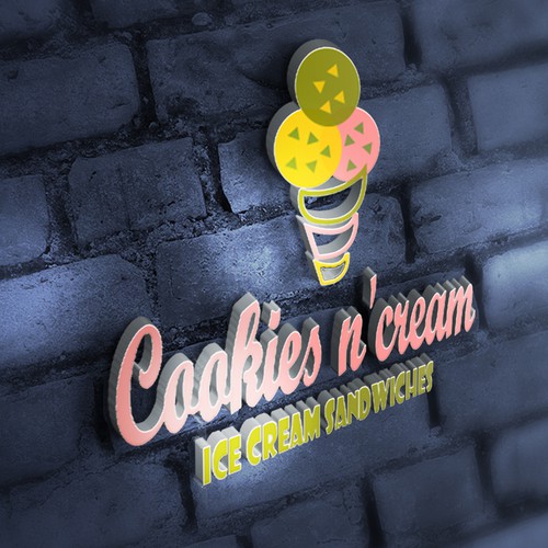 Design a cool fun logo for an ice cream shop Design by mooona