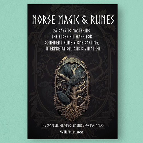 Ebook cover appealing to those interested in Elder Futhark runes Réalisé par Huarts