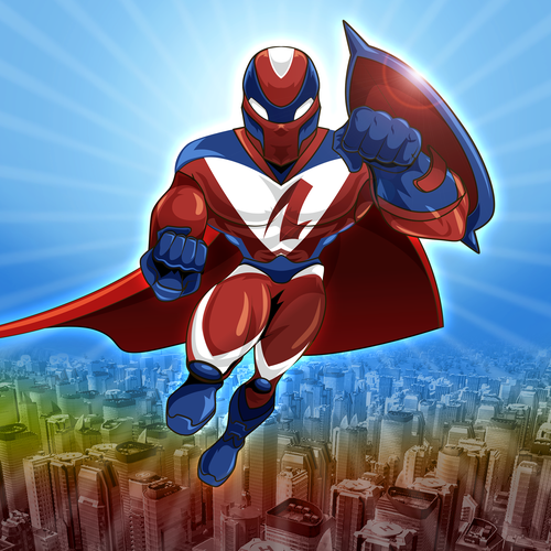 Design an Awesome Superhero Mascot for Insurance Firm Design by fredostyle