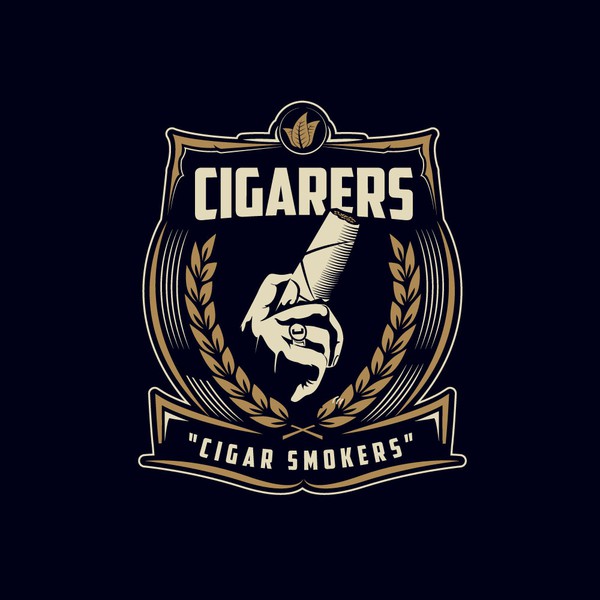 Logo for cigar lounge.