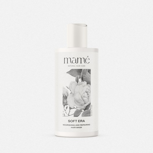 "Label for Mamé Care hair product" winning  by oktagon