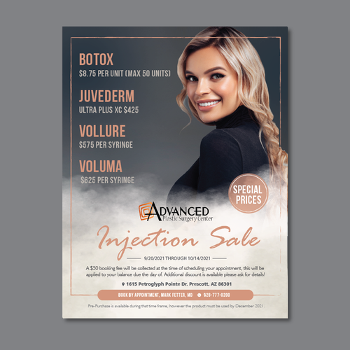 Botox and Filler Injectable Sale Add Design by Alex986