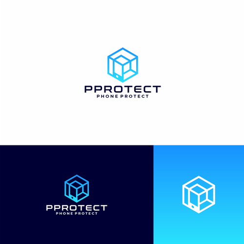 PPROTECT (Phone protect logo) (mobile cases and screen protectors) Design by SimpleSmple™