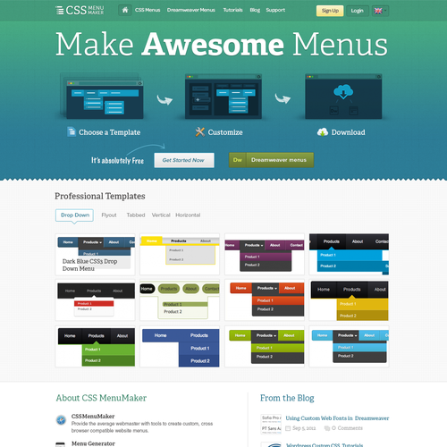 Design di website design for CSS Menu Maker di amiro