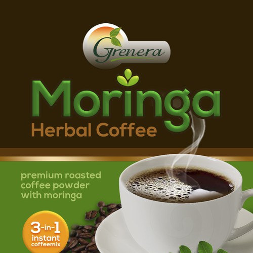 Moringa Herbal Coffee Design por rafjam