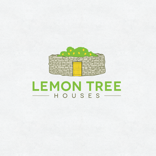 Lemon Tree Houses Logo Folegandros Island Resort in Greece! Design by NHawk