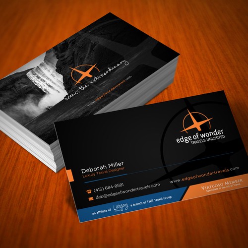 Create a card that exudes the awesomeness of luxury adventure travel Design by arjay_gfxdesigns
