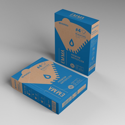 EMMA Coffee filter paper needs a smart packaging Design by EffieK
