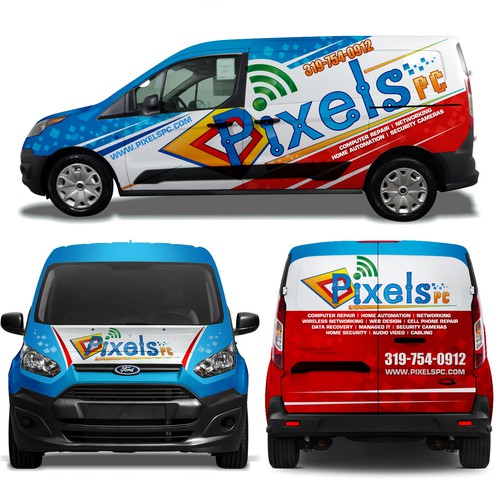 Awsome Van Wrap for Pixels PC!! Design by Tanny Dew ❤︎