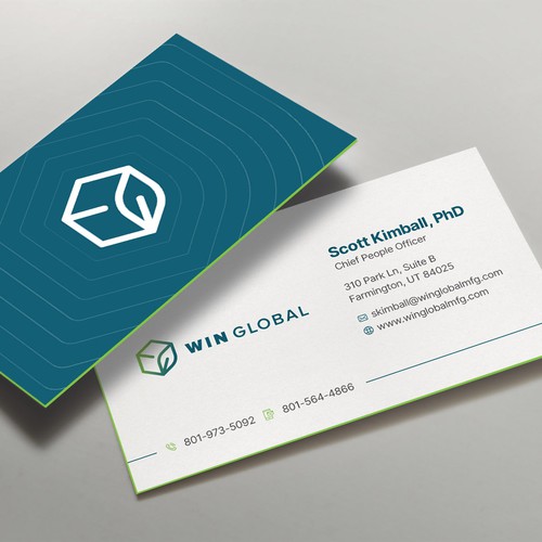 WIN Global Business Card Design Design by Richmore ♛