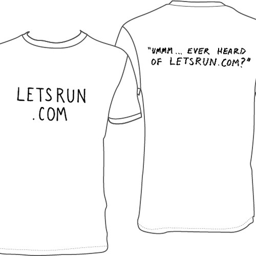 LetsRun.com Tshirt Design Contest Design by IanJustin