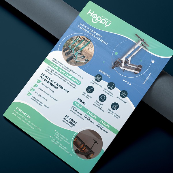 Hoppy Scooter Flyer design