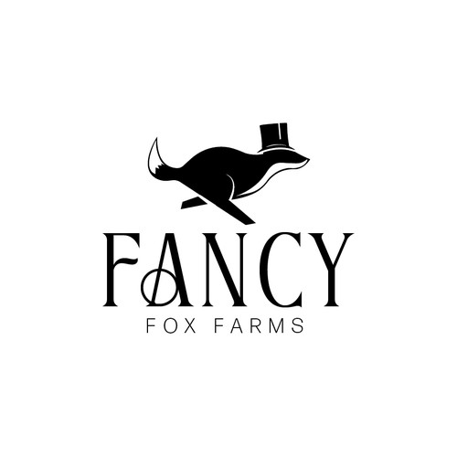 The fancy fox who runs around our farm wants to be our new logo! Diseño de VictorChon