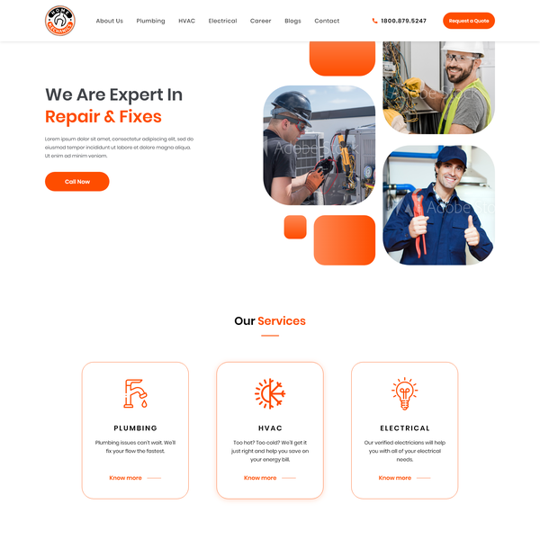 Home Service Website