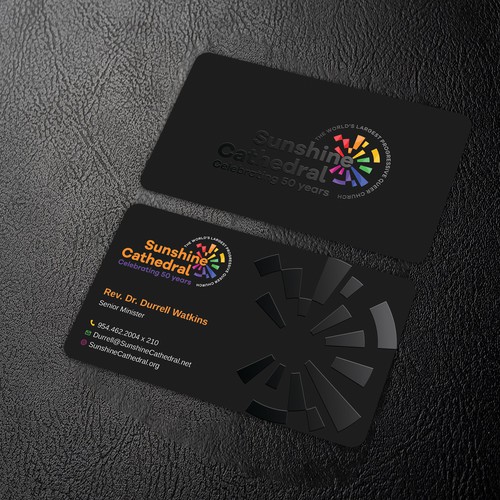 Business Card for Growing Progressing LGBTQ Church Design by Rakibh