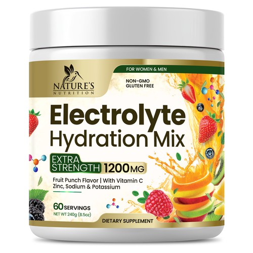 Hydration Electrolytes Design Needed for Nature's Nutrition Design by Black-Pepper