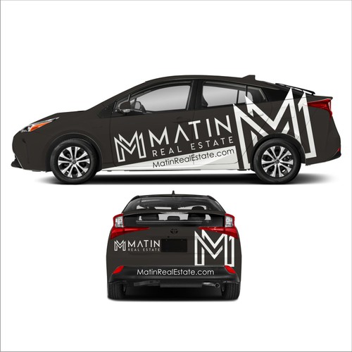 Luxury Real Estate Firm Prius Wrap Design by e^design