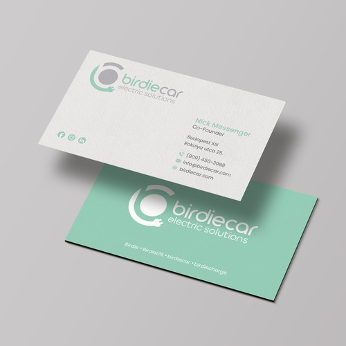 business card for company called birdie Design by Lvana_art©