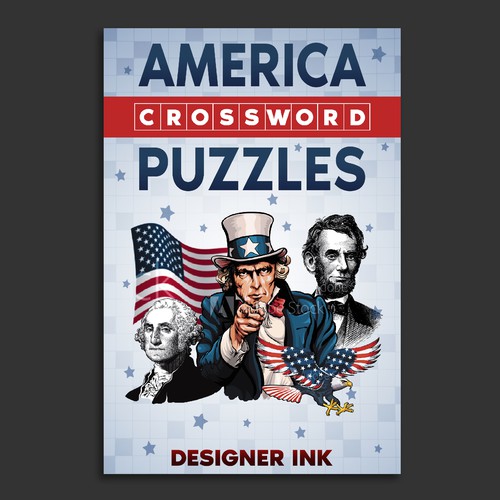 America Crossword Puzzles. Patriotic, Americana, Simple, Basic Design by Anastasia Brenych