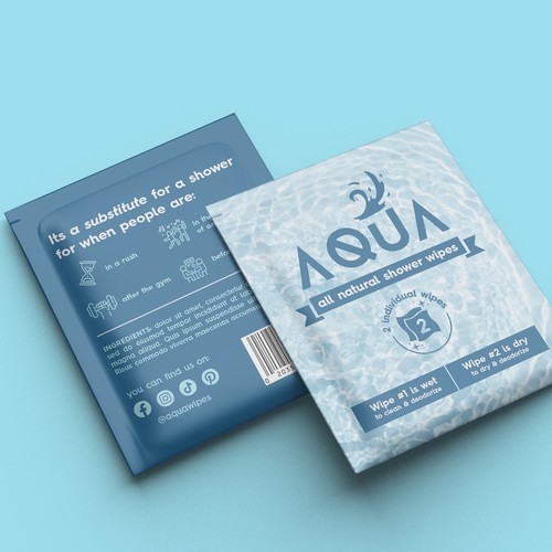 AQUA SHOWER WIPES :D Design by IleanaP