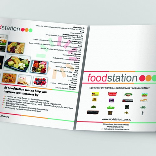 Create the next postcard or flyer for Foodstation Design por V.M.74