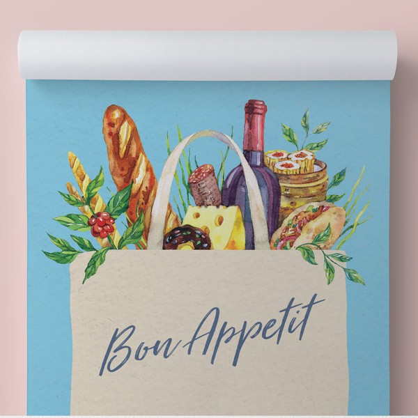 Watercolor illustration for Notepad