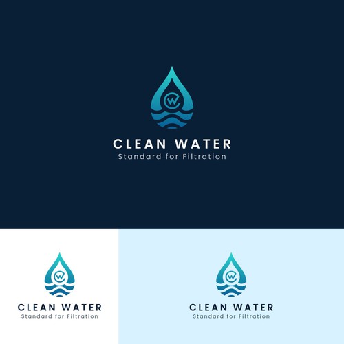 Simple Clean Logo for Water Filtration Company Design by PicoartBd9