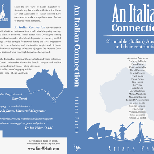 An Italian Connection: book cover design Diseño de Artlock16