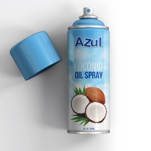 Create Product Extension for Azul Coconut Product - Azul Coconut Oil Spray Design by Kusanagi Studios