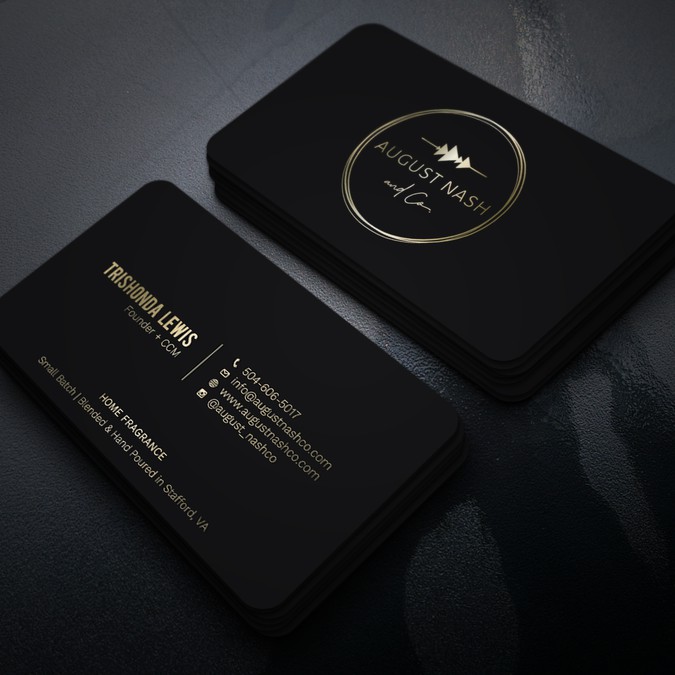 Modern Business Card for Home Fragrance Company | Business card contest