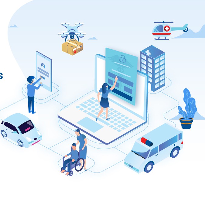 Design a Header Image for a CuttingEdge Healthcare SaaS Company